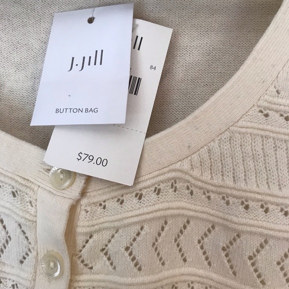 White Bell Sleeve Popover Sweater - Picture 3 of 6